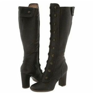 Frye “Adrienne” button boots.